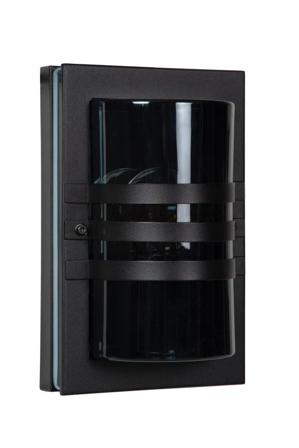 Lucide PRIVAS - Wandlamp Buiten - 1xE27 - IP44 - Zwart - uit